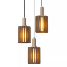 Cargar imagen en el visor de la galería, Lámpara colgante aluminio taupe Ø40cm 3 luces E27 - LULC0326