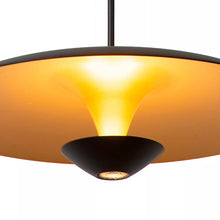 Cargar imagen en el visor de la galería, Lámpara colgante aluminio negro oro mate Ø40 cm 12W LED - LULC0327