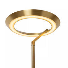 Cargar imagen en el visor de la galería, Lámpara de pie metal oro Ø28x1,74 cm 21W 2700K - LULP0099