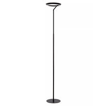 Cargar imagen en el visor de la galería, Lámpara de pie metal negro Ø28x1,74 cm 21W 2700K - LULP0100
