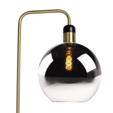 Cargar imagen en el visor de la galería, Lámpara de pie metal vidrio humo Ø28x158 cm E27 - LULP0110
