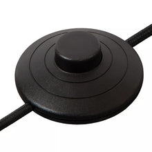 Cargar imagen en el visor de la galería, Lámpara de pie metal negro lino beige 28x1,280 cm 1xE27 - LULP0118