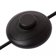 Cargar imagen en el visor de la galería, Lámpara de pie metal negro pantalla lino beige Ø24x1,65 cm E27 - LULP0124