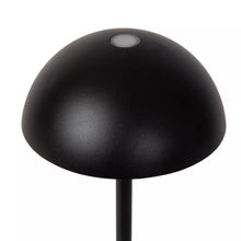 Cargar imagen en el visor de la galería, Lámpara sobremesa exterior negro recargable Ø12x32 cm LED 1,5W - LULS0137