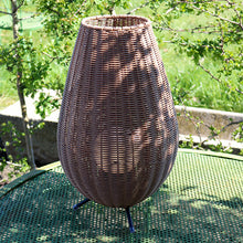 Cargar imagen en el visor de la galería, Lámpara sobremesa PVC negro natural Ø30x50 LED 3W IP44 - LULS0145