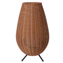 Cargar imagen en el visor de la galería, Lámpara sobremesa PVC negro natural Ø30x50 LED 3W IP44 - LULS0145