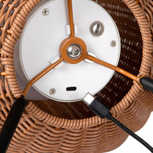 Cargar imagen en el visor de la galería, Lámpara sobremesa PVC negro natural Ø30x50 LED 3W IP44 - LULS0145