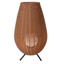 Cargar imagen en el visor de la galería, Lámpara sobremesa PVC negro natural Ø30x50 LED 3W IP44 - LULS0145