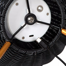 Cargar imagen en el visor de la galería, Lámpara sobremesa PVC negro Ø30x50 LED 3W IP44 - LULS0146