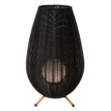 Cargar imagen en el visor de la galería, Lámpara sobremesa PVC negro Ø30x50 LED 3W IP44 - LULS0146