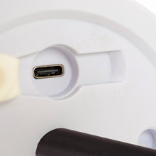 Cargar imagen en el visor de la galería, Lámpara de mesa metal negro plástico opal recargable LED 2W - LULS0218