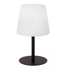 Cargar imagen en el visor de la galería, Lámpara de mesa metal negro plástico opal recargable LED 2W - LULS0218