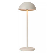 Cargar imagen en el visor de la galería, Lámpara sobremesa exterior blanco recargable Ø12x32 cm LED 1,5W - LULS0233