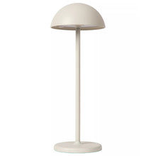 Cargar imagen en el visor de la galería, Lámpara sobremesa exterior blanco recargable Ø12x32 cm LED 1,5W - LULS0233