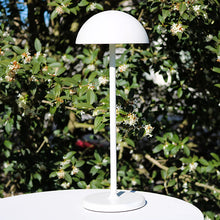 Cargar imagen en el visor de la galería, Lámpara sobremesa exterior blanco recargable Ø12x32 cm LED 1,5W - LULS0233