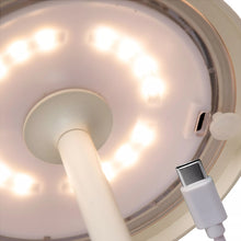 Cargar imagen en el visor de la galería, Lámpara sobremesa exterior blanco recargable Ø12x32 cm LED 1,5W - LULS0233