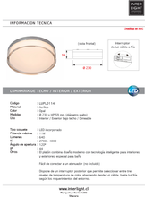Cargar imagen en el visor de la galería, Lámpara de techo acrílico Ø 23x5,9 cm 1x11W ópalo 2700K 4000K - LUPL0114