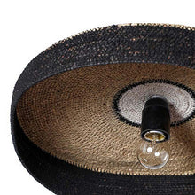 Cargar imagen en el visor de la galería, Lámpara colgante fibra marina negro Ø38 cm E27 - MFLC0005
