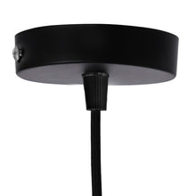 Cargar imagen en el visor de la galería, Baldequin metal negro Ø10x2,5 cm 1 luz - MKRP0006
