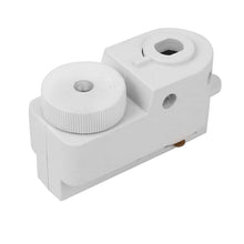 Cargar imagen en el visor de la galería, Adaptador de riel monofásico blanco - MUCO0009