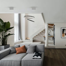 Cargar imagen en el visor de la galería, Foco sobrepuesto blanco interior negro0 LED 10W 13.5cm 3000K IP40 - MUFO0136