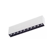 Cargar imagen en el visor de la galería, Foco sobrepuesto blanco interior negro LED 20W 26,8 cm 3000K IP40 - MUFO0138