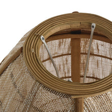 Cargar imagen en el visor de la galería, Lámpara colgante madera ratán natural Ø29x45,5cm E27 - OPLC0006
