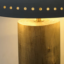 Cargar imagen en el visor de la galería, Lámpara sobremesa madera cerámica Ø23X33 cm G9 - OPLS0009