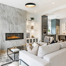 Cargar imagen en el visor de la galería, Plafón aluminio negro difusor acrílico Ø40 cm LED 30W - OYPL0020