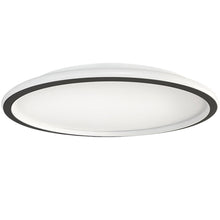 Cargar imagen en el visor de la galería, Plafón aluminio negro difusor acrílico Ø 80 cm LED 55W - OYPL0022