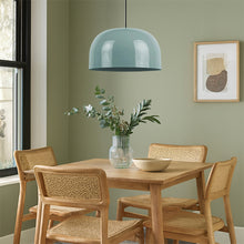 Cargar imagen en el visor de la galería, Lámpara colgante metal azúl brumoso Ø40x23 cm E27 - PGLC0004