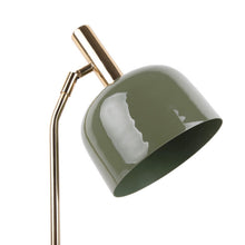 Cargar imagen en el visor de la galería, Lámpara sobremesa metal verde olivo dorado Ø19.5x56 cm E14 - PGLS0042