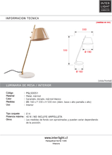 Cargar imagen en el visor de la galería, Lámpara sobremesa metal caramelo dorado mármol blanco Ø16x53 cm E14 - PGLS0051