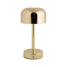 Cargar imagen en el visor de la galería, Lámpara sobremesa metal recargable dorado Ø12,5x24,5 cm LED - PGLS0061