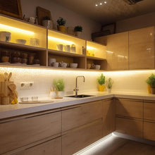 Cargar imagen en el visor de la galería, Perfil embutida de aluminio con difusor policarbonato opal para cinta LED 2 Metros - PRPE0005