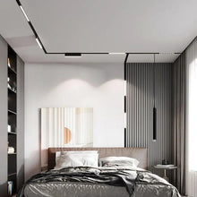 Cargar imagen en el visor de la galería, Colgante Led metal negro para riel magnético LED 7W - TDLC0001