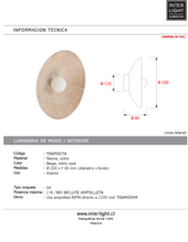 Cargar imagen en el visor de la galería, Aplique resina beige G4 Ø20cm - TOAP0076