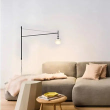 Cargar imagen en el visor de la galería, Aplique metal negro vidrio G4 120X80 cm - TOAP0081