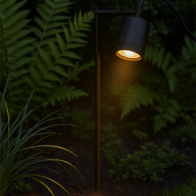 Cargar imagen en el visor de la galería, Estaca jardín metal negro IP65 Ø 6x41 cm GU10 - TOES0006