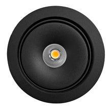 Cargar imagen en el visor de la galería, Foco embutido basculante aluminio negro dimeable Ø12 cm LED 9W - TOFO0081