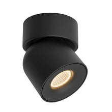 Cargar imagen en el visor de la galería, Foco sobrepuesto dimeable aluminio negro basculante Ø 9 cm LED 10W - TOFO0088