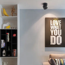 Cargar imagen en el visor de la galería, Foco sobrepuesto dimeable aluminio negro basculante Ø 9 cm LED 10W - TOFO0088