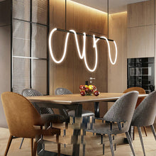 Cargar imagen en el visor de la galería, Lámpara colgante metal negro 200 cm 140W LED - TOLC0015