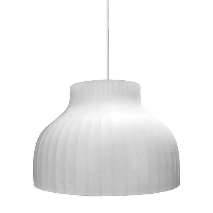 Lámpara colgante seda blanco Ø60x40 cm E27 - TOLC0016