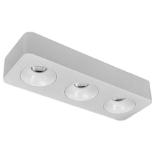 Cargar imagen en el visor de la galería, Plafon metal blanco 33x11x6 cm LED 3 luces 27 W LED - TOPL0015