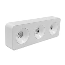 Cargar imagen en el visor de la galería, Plafon metal blanco 33x11x6 cm LED 3 luces 27 W LED - TOPL0015