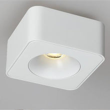 Cargar imagen en el visor de la galería, Plafon metal blanco 11x11x6cm 1 luz 9W LED - TOPL0021