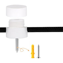 Cargar imagen en el visor de la galería, Soporte blanco para cable eléctrico - TOSO0001