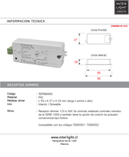 Cargar imagen en el visor de la galería, Dimer para driver inalámbrico tipo B - TODI0001