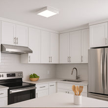 Cargar imagen en el visor de la galería, Plafón o embutido PVC cuadrado blanco 22,5x22,5x3 cm LED 24W - VKPL0004